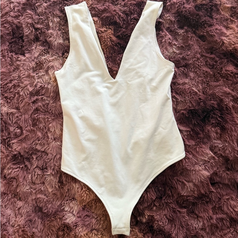Free People White Bodysuit One Piece